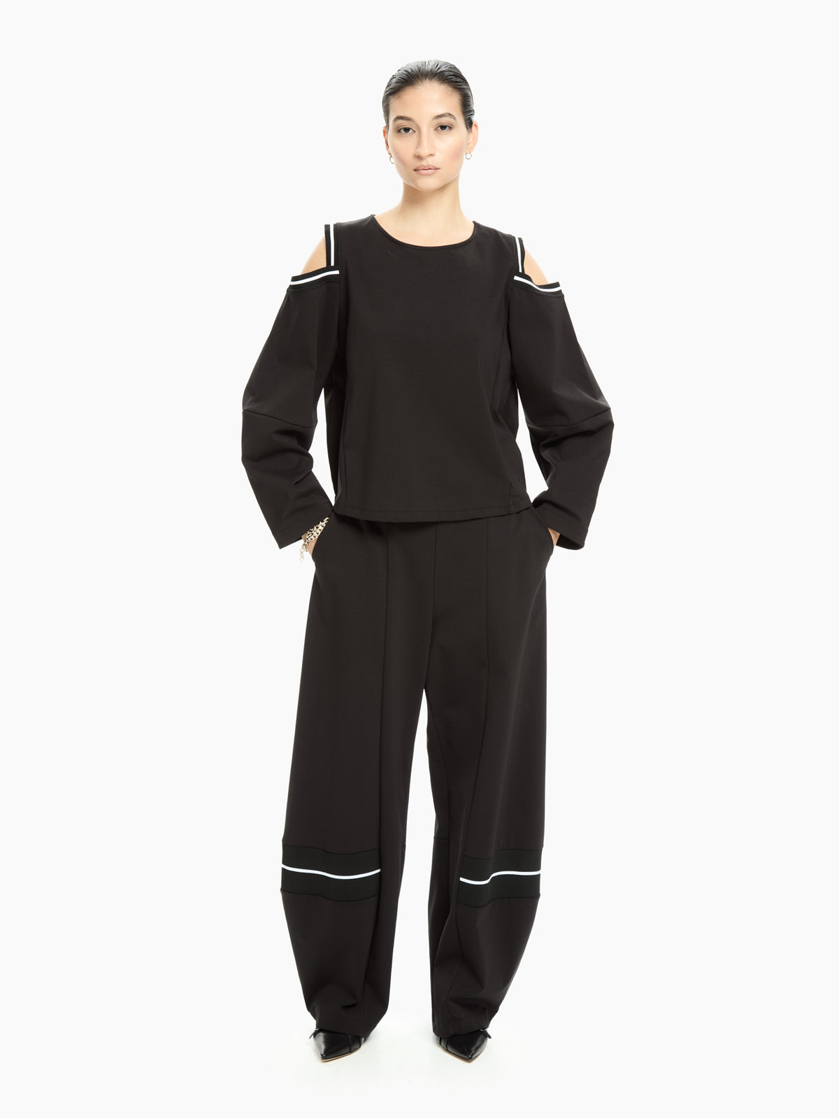 IXOS Top con spalle scoperte NERO