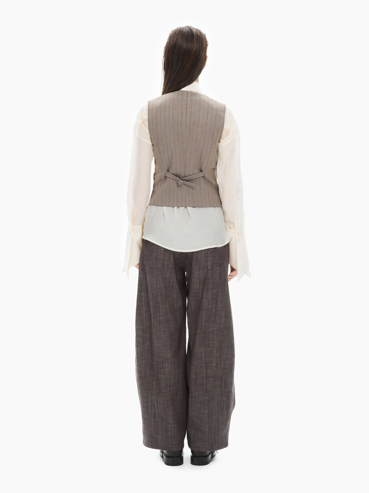 IXOS Gilet sartoriale monopetto MARRONE