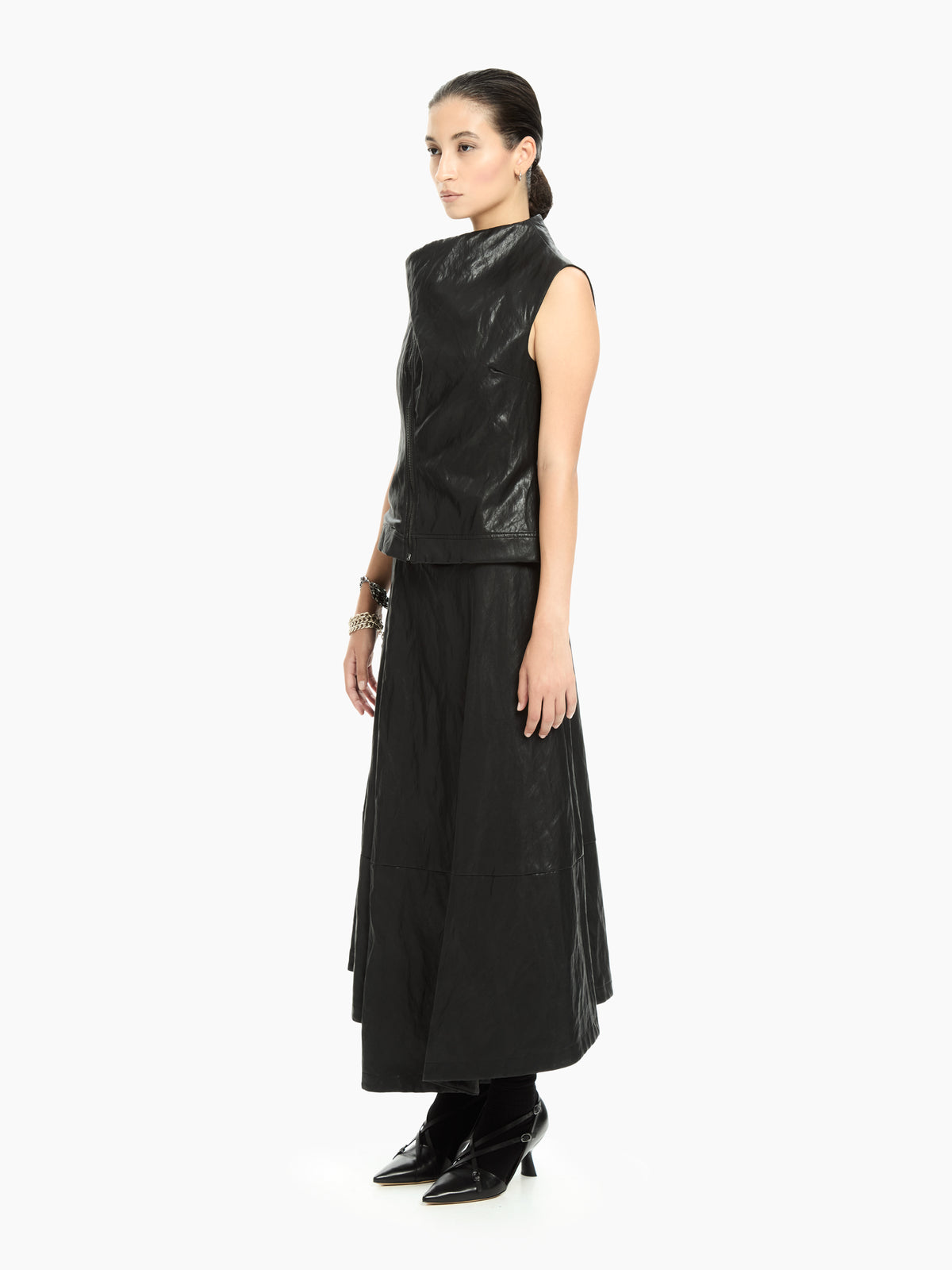 IXOS Gilet con zip asimmetrica NERO