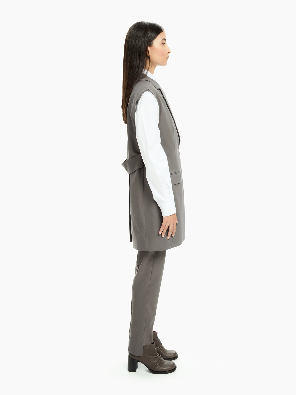 IXOS Gilet sartoriale lungo NERO