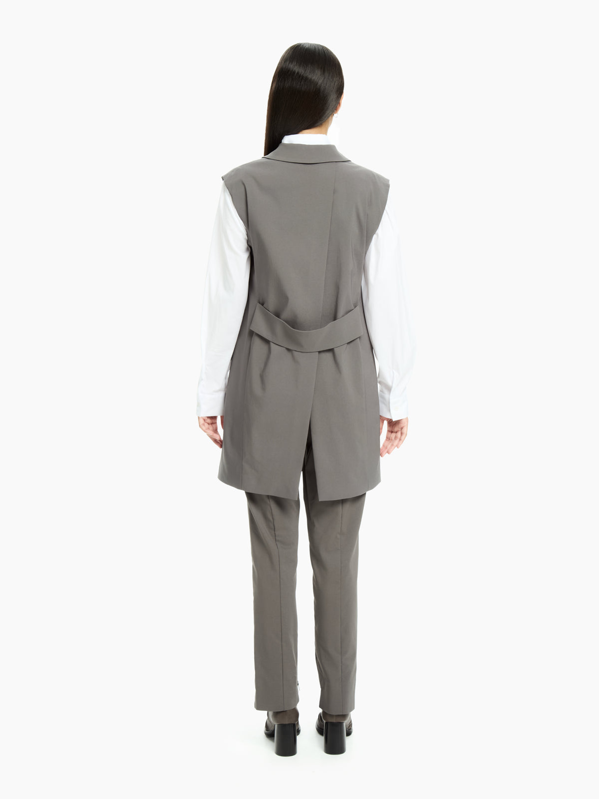 IXOS Gilet sartoriale lungo NERO