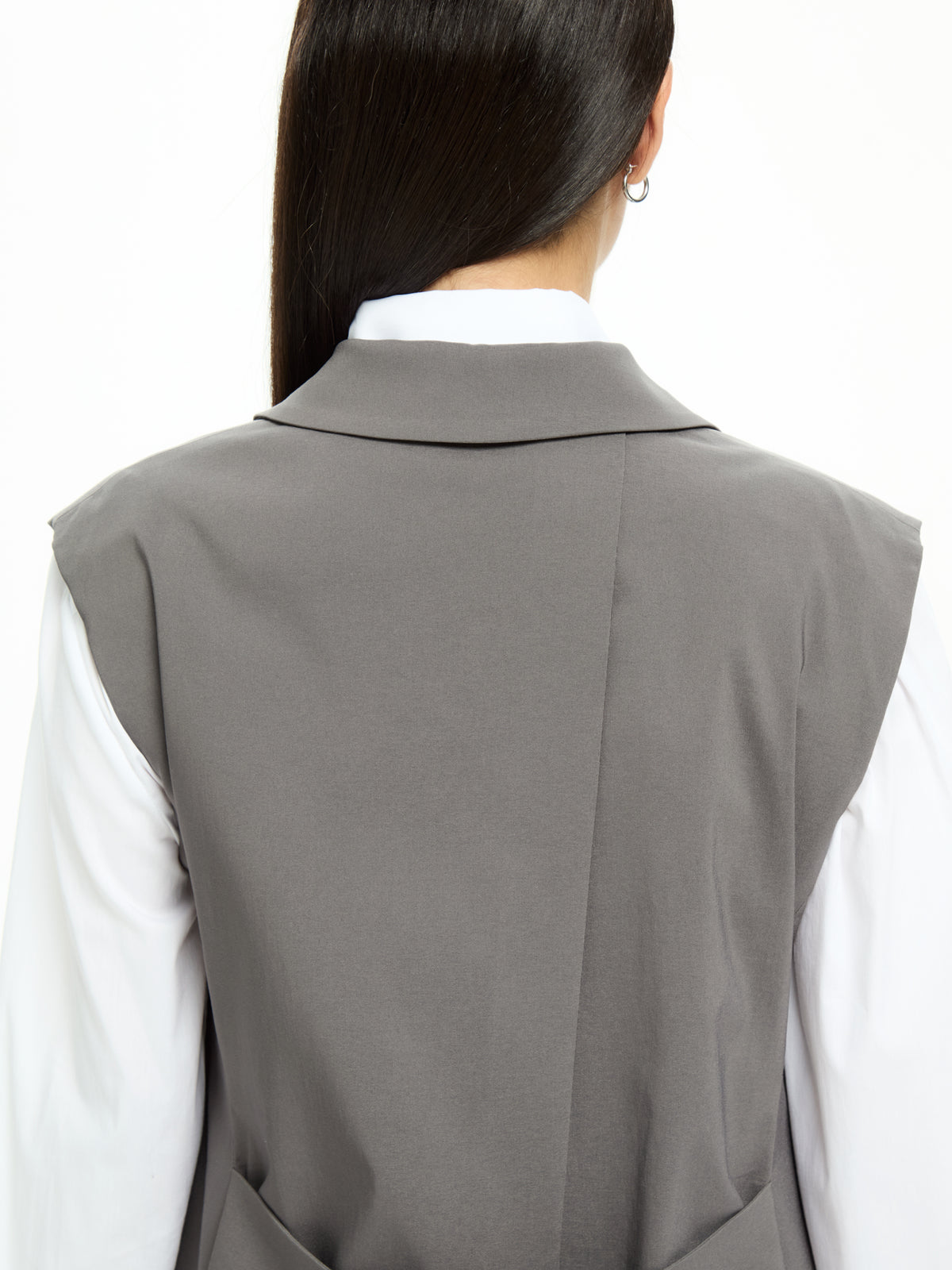 IXOS Gilet sartoriale lungo NERO