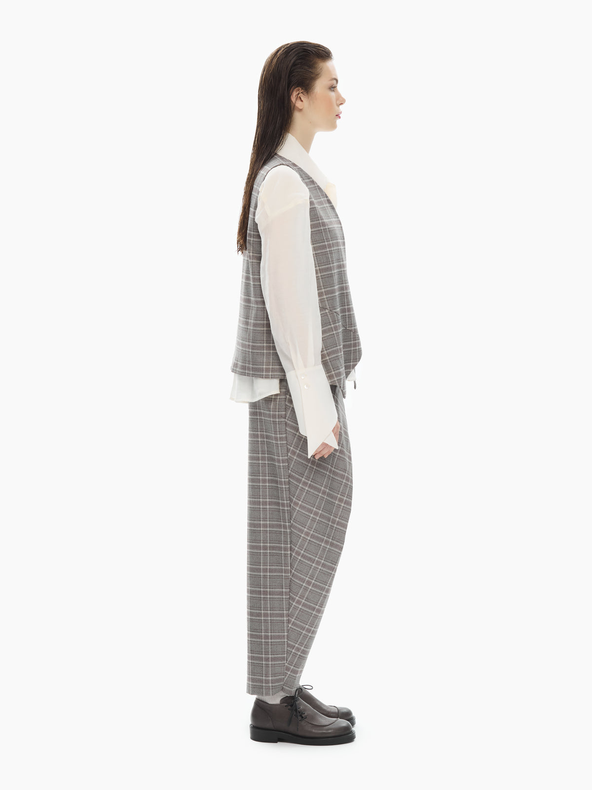 IXOS Gilet sartoriale asimmetrico BEIGE