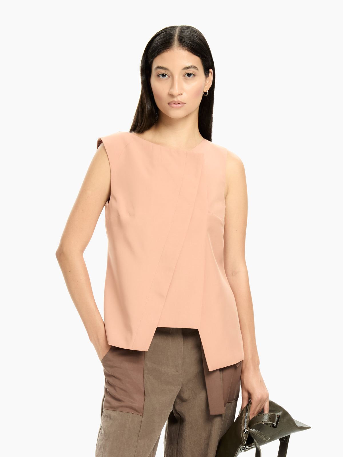 IXOS Gilet con pannello sovrapposto FANGO