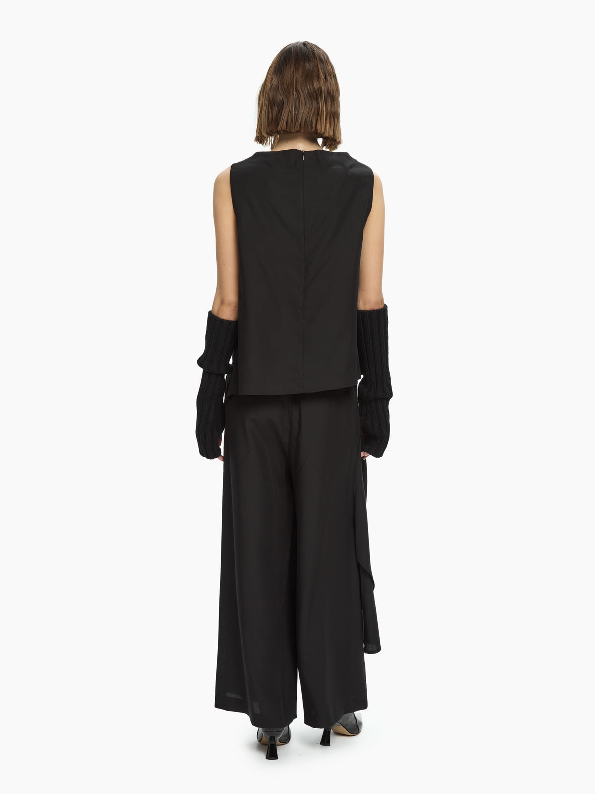 IXOS Gilet con drappeggio NERO