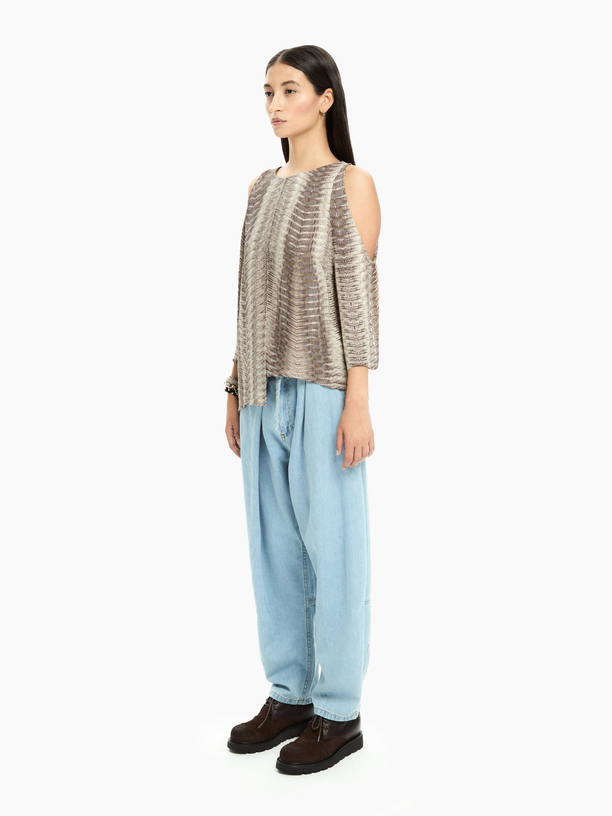 IXOS Top con stampa cut-out MULTICOLOR