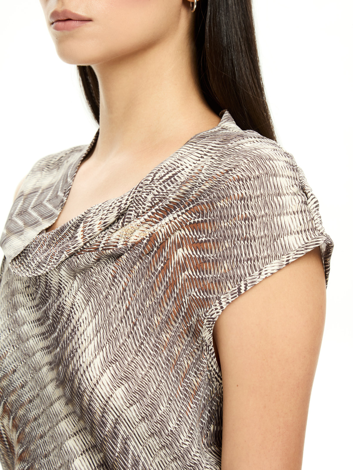 IXOS Top stampato con collo morbido MULTICOLOR