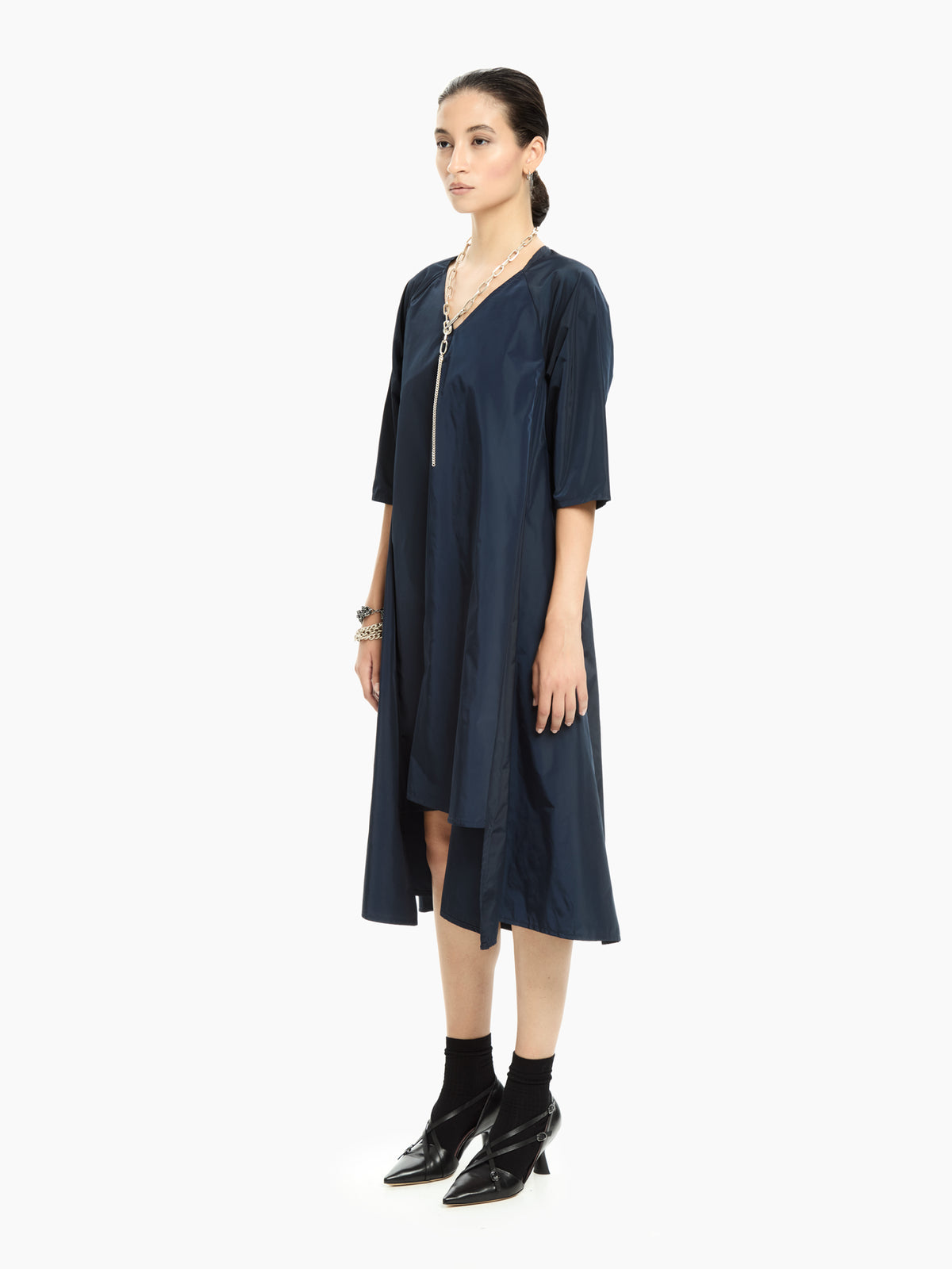 IXOS Abito con pannelli sovrapposti BLU