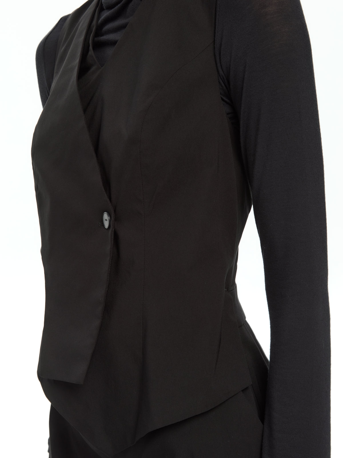 IXOS Abito con gilet incrociato NERO