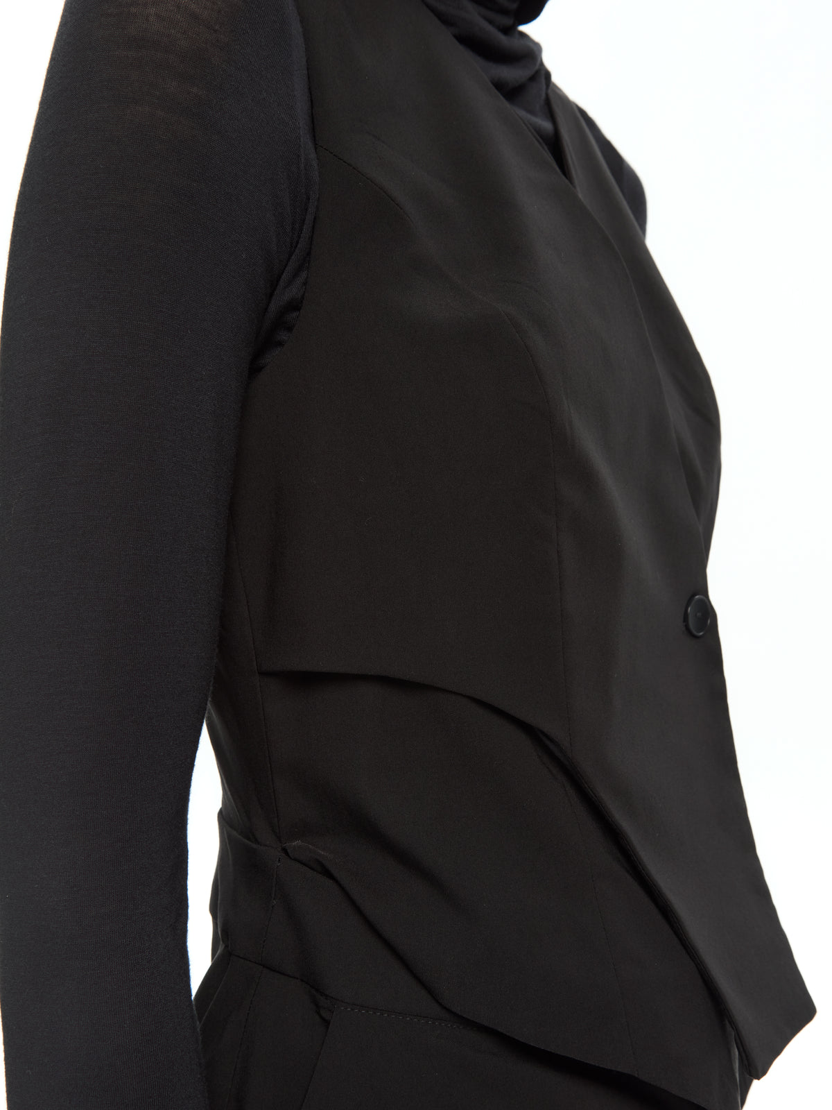 IXOS Abito con gilet incrociato NERO
