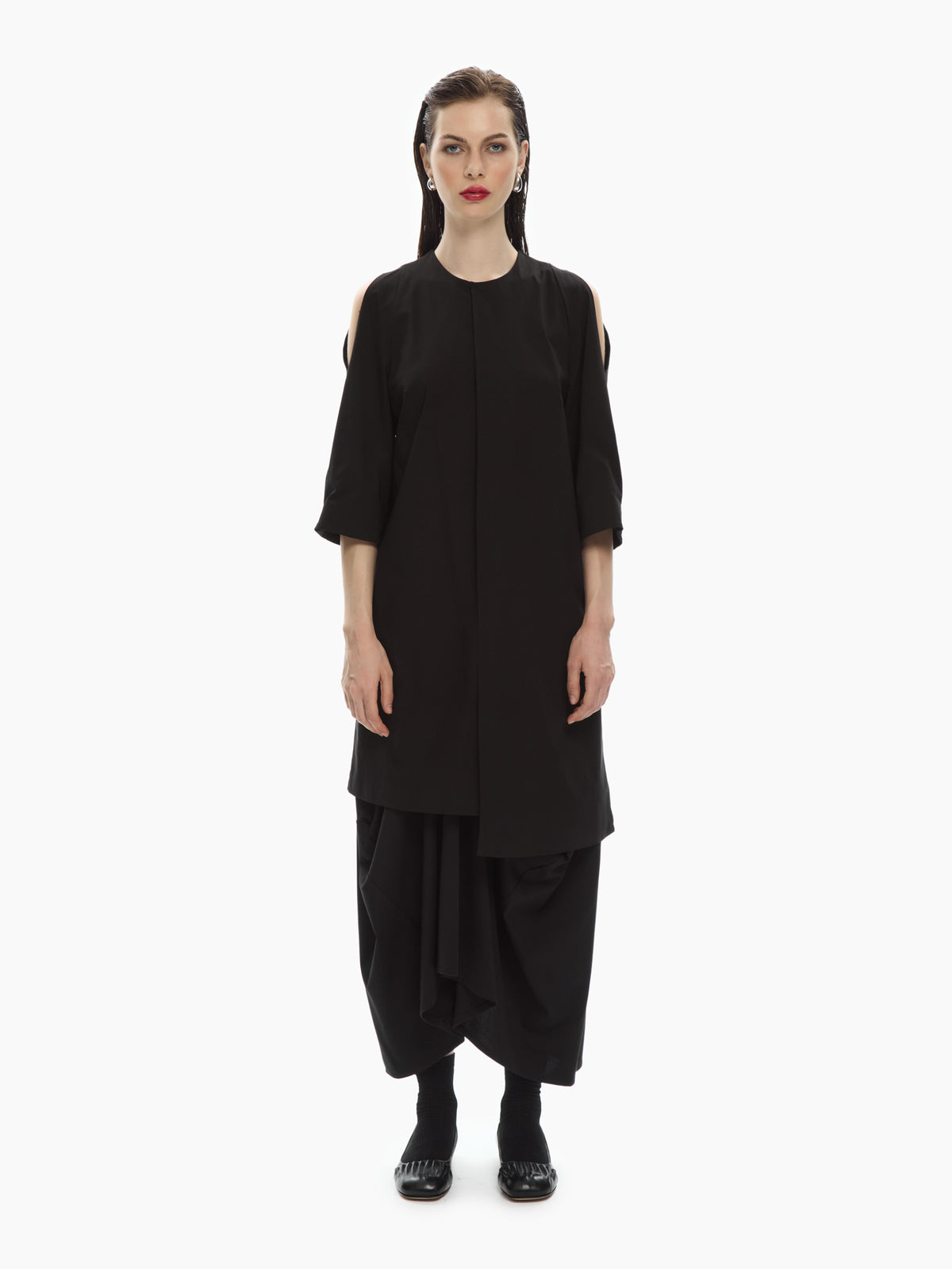 IXOS Abito midi con spalle scoperte NERO