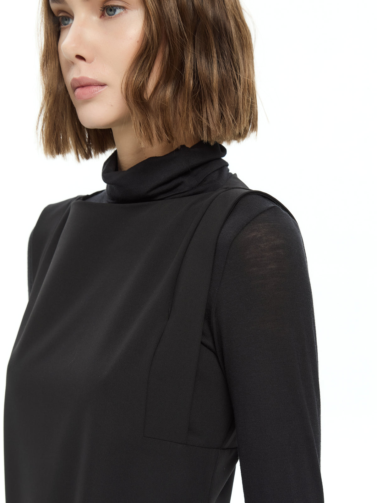 IXOS Abito midi con cintura NERO