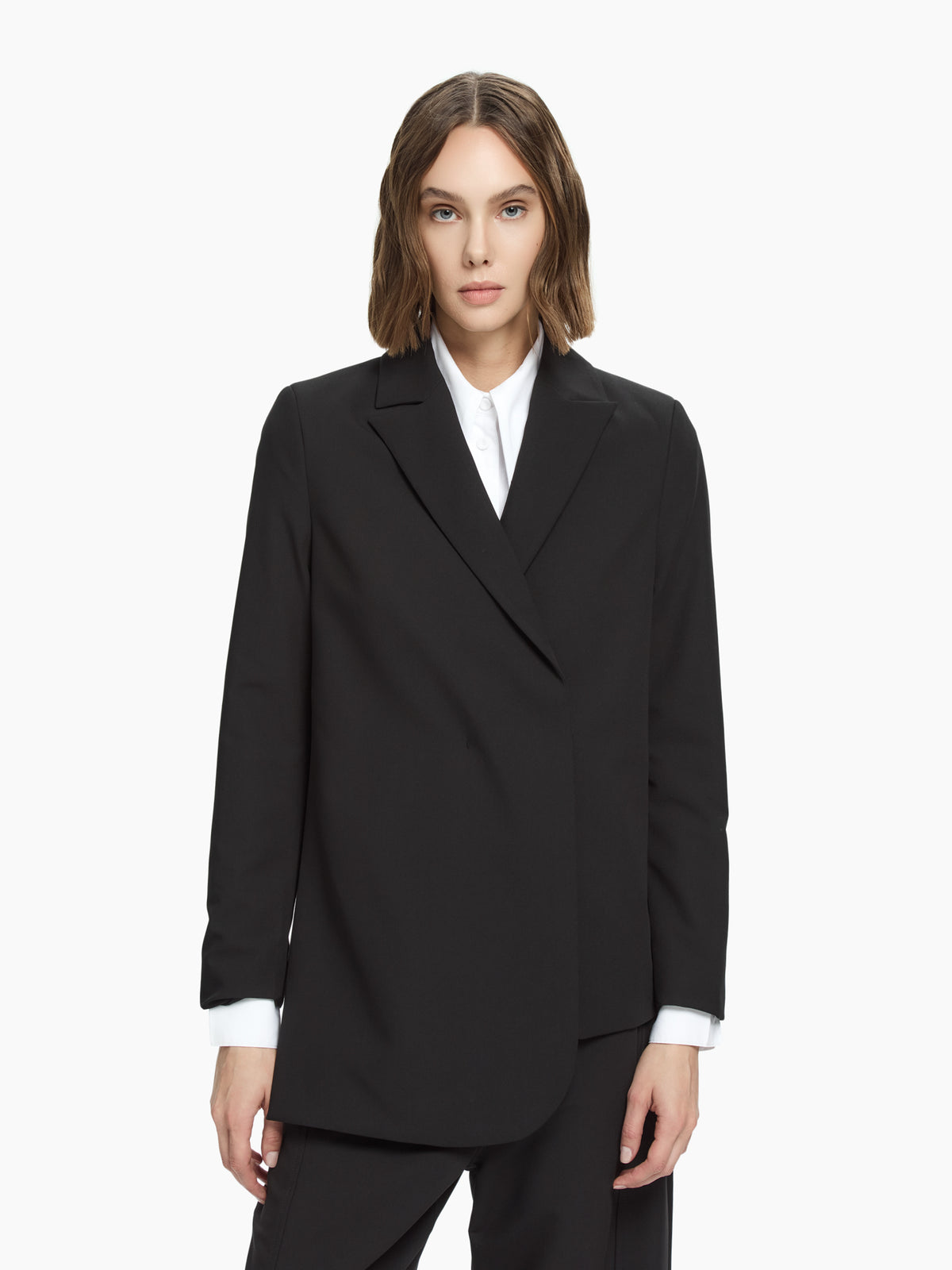 IXOS Blazer dal taglio asimmetrico NERO