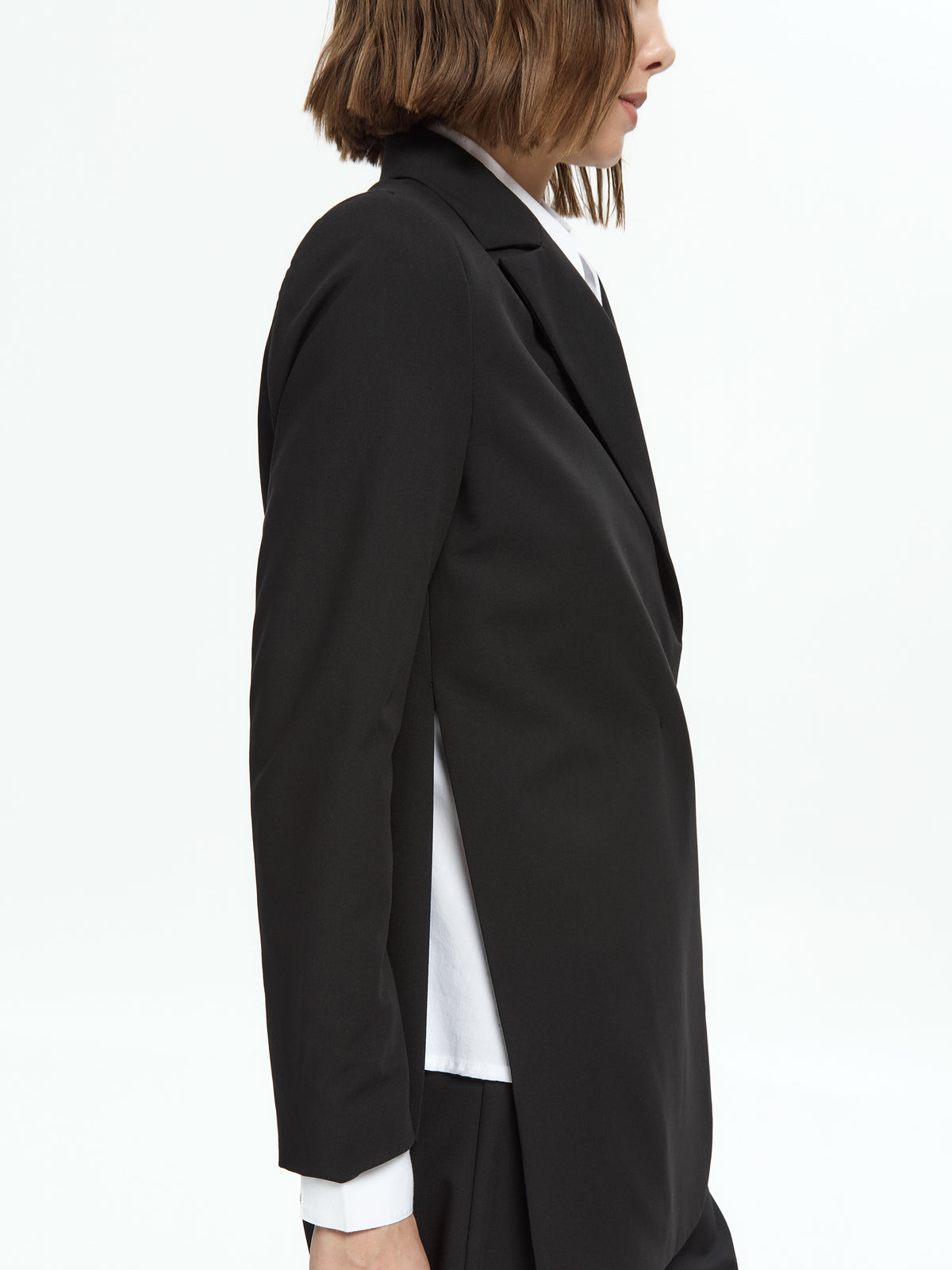 IXOS Blazer dal taglio asimmetrico NERO