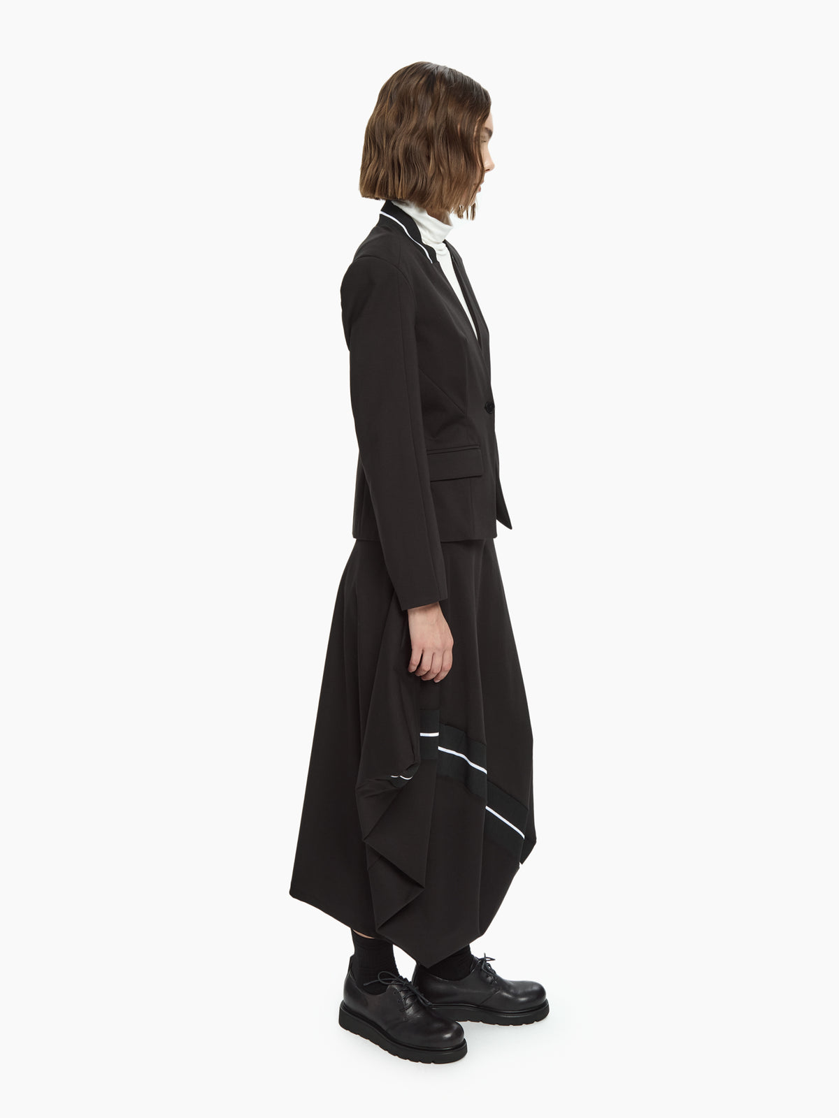 IXOS Blazer con collo a contrasto NERO