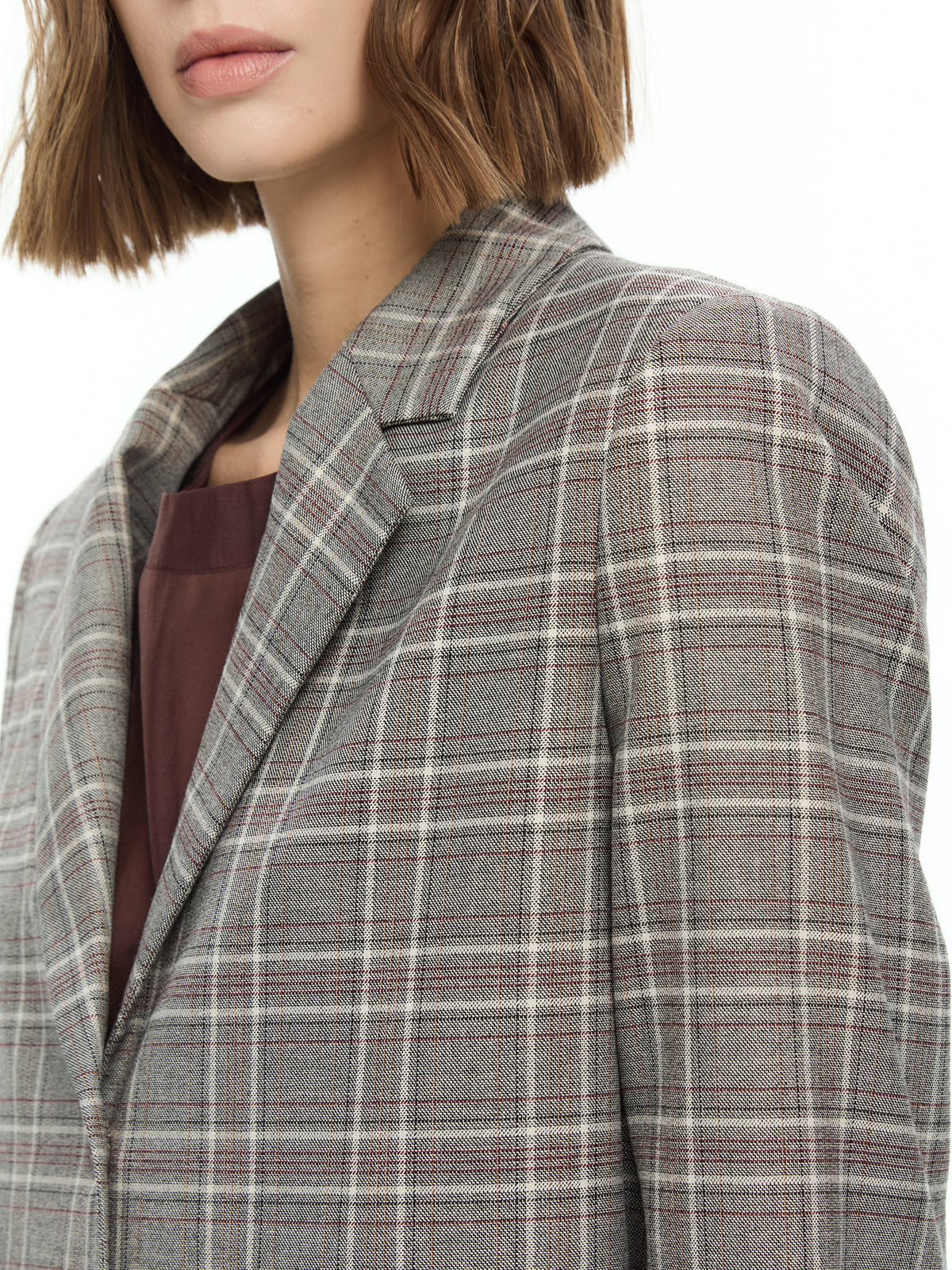 IXOS Giacca monopetto con motivo  BEIGE