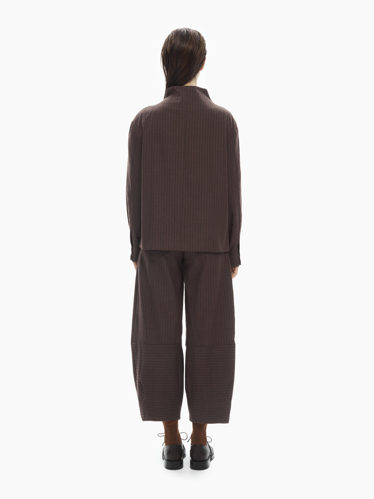 IXOS Giacca sartoriale asimmetrica MARRONE