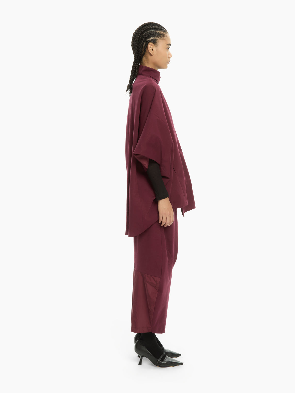 IXOS Giacca over con zip asimmetrica BORDEAUX