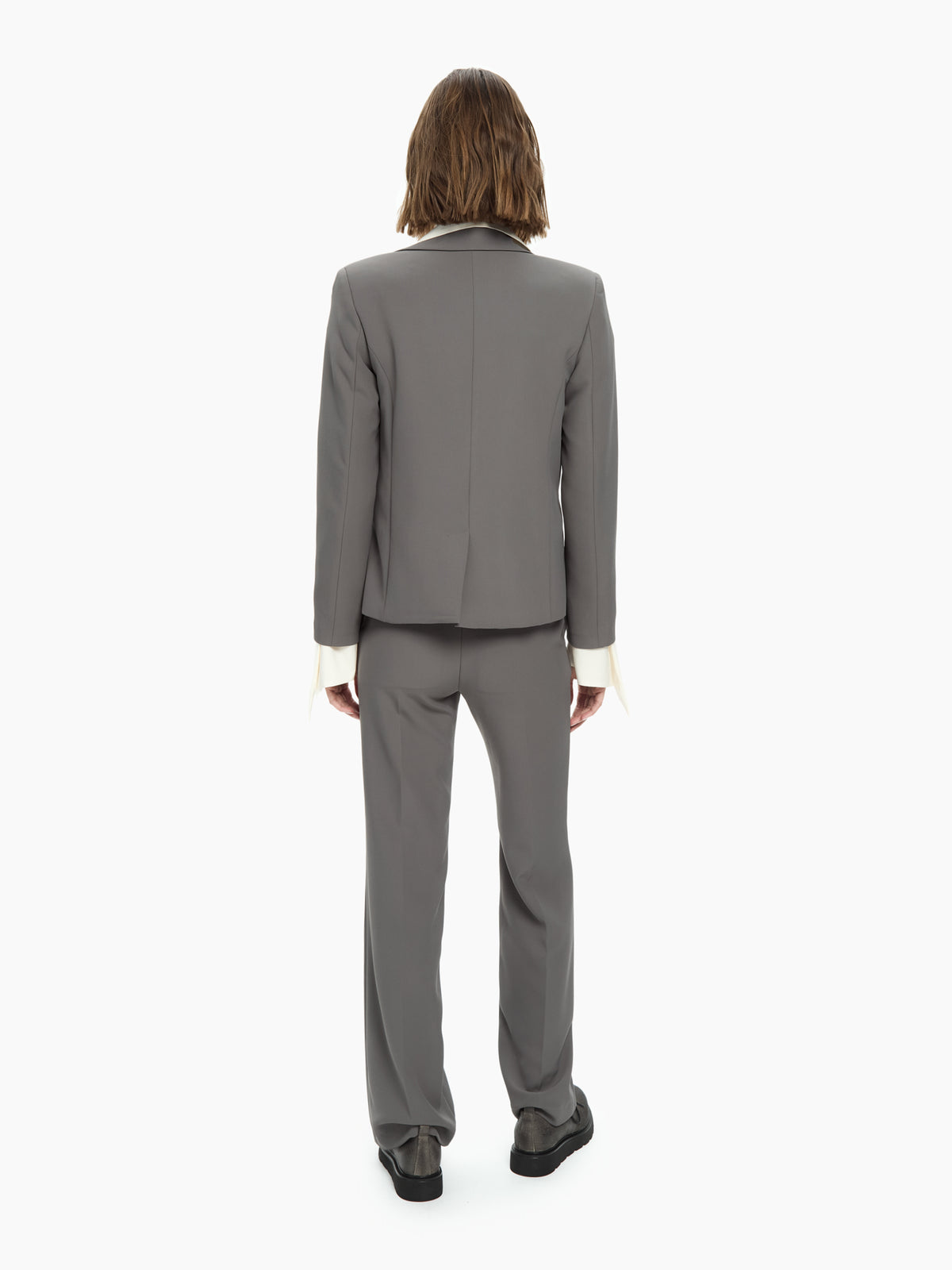 IXOS Blazer con drappeggio asimmetrico GRIGIO