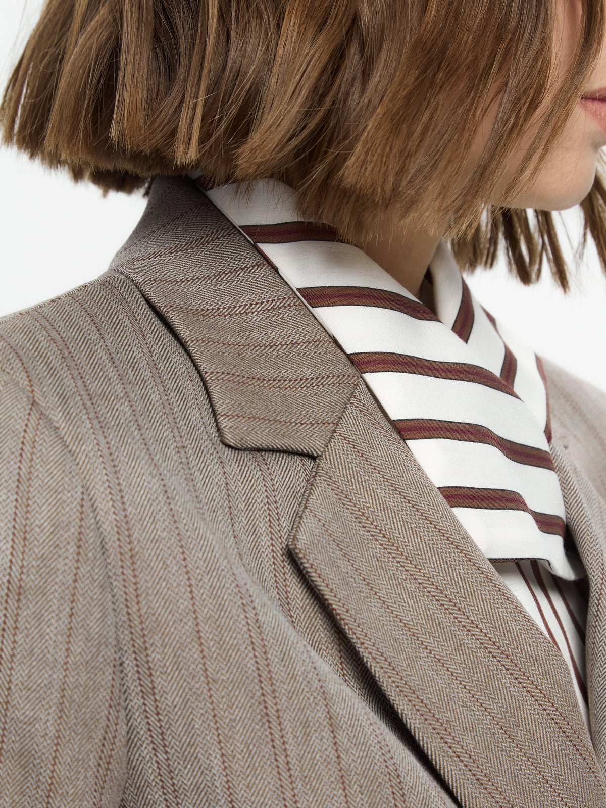 IXOS Blazer sartoriale asimmetrica MARRONE