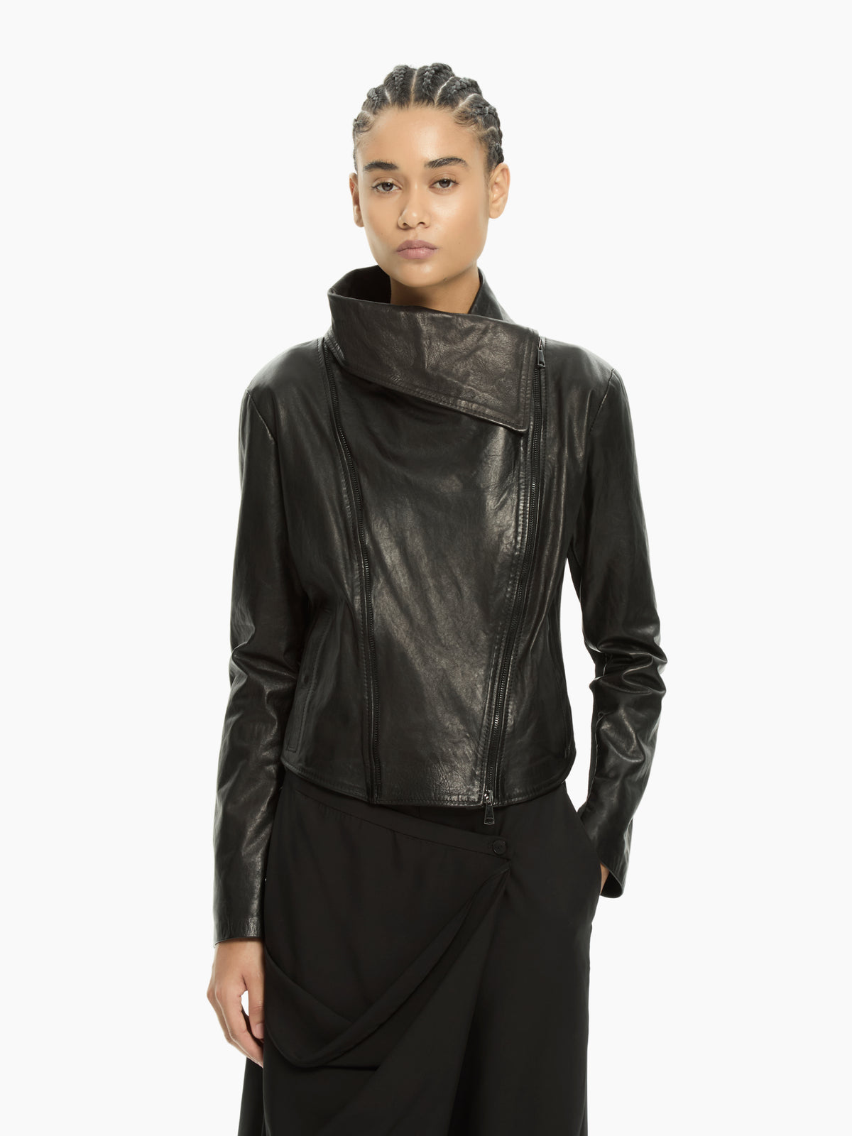 IXOS Giacca in pelle NERO