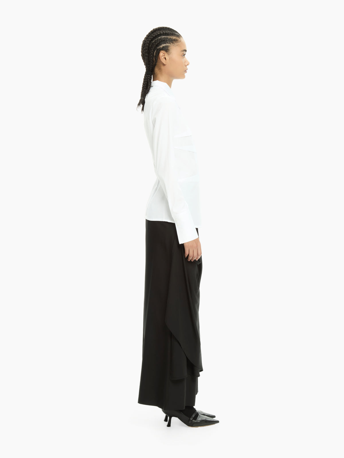 IXOS Camicia con collo asimmetrico BIANCO