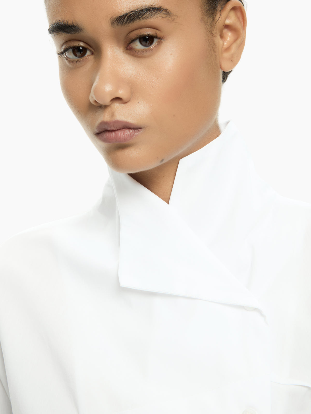 IXOS Camicia con collo asimmetrico BIANCO