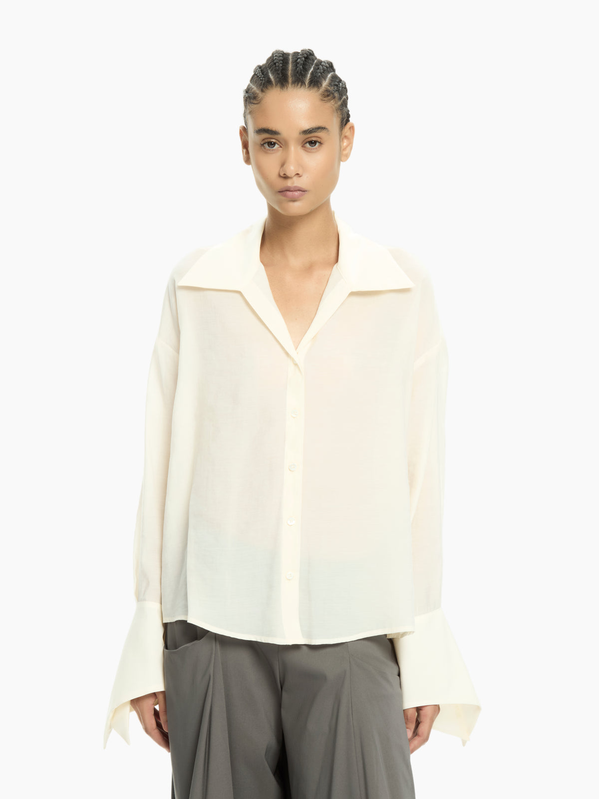 IXOS Camicia con polsini svasati BEIGE