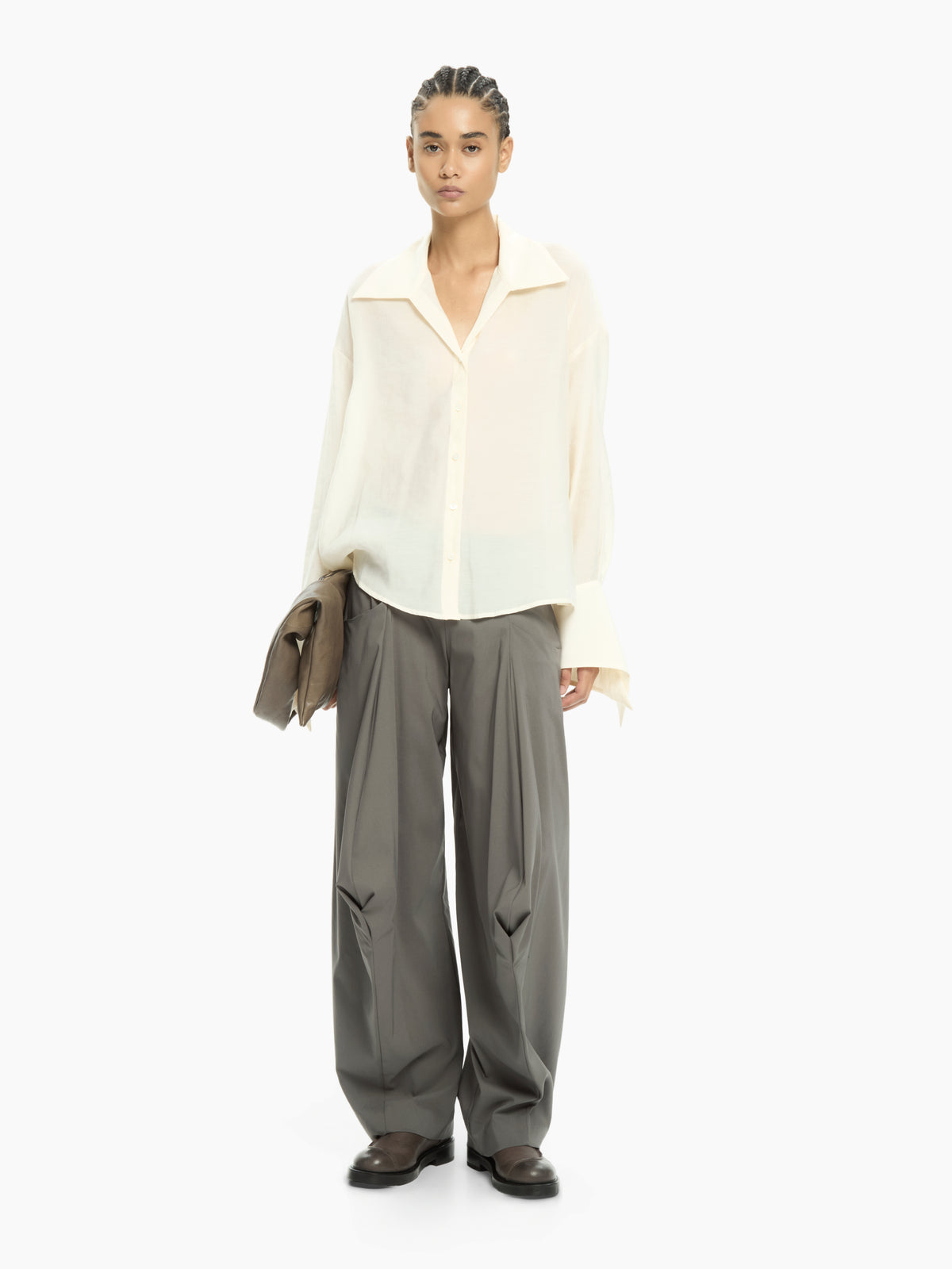 IXOS Camicia con polsini svasati BEIGE