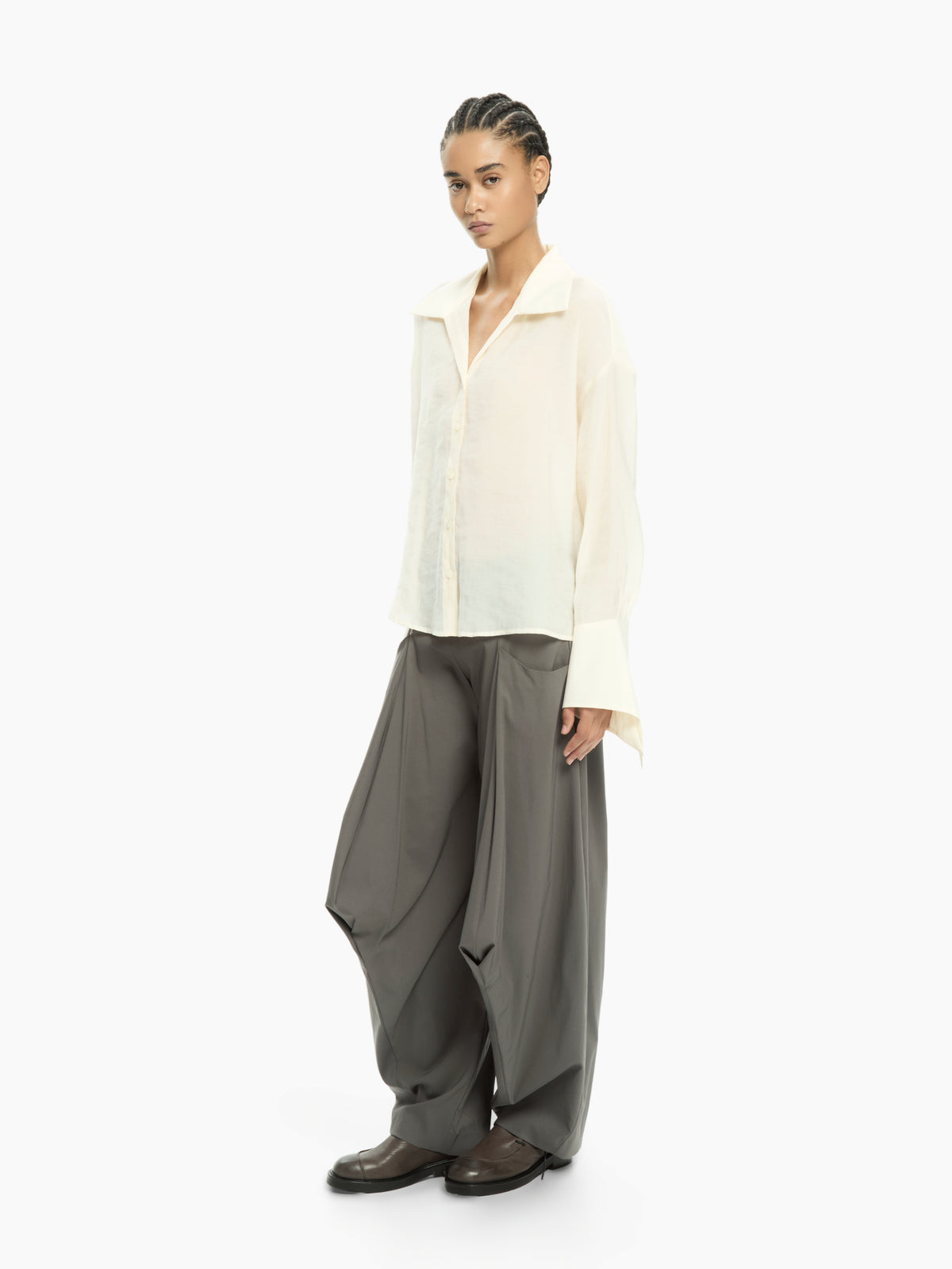 IXOS Camicia con polsini svasati BEIGE