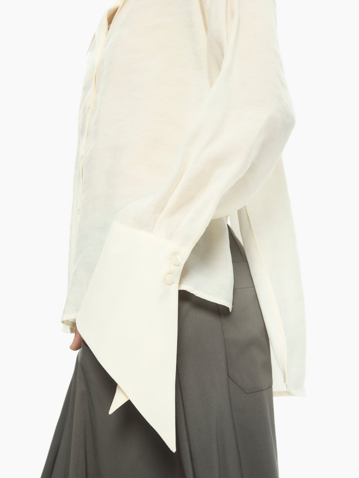 IXOS Camicia con polsini svasati BEIGE