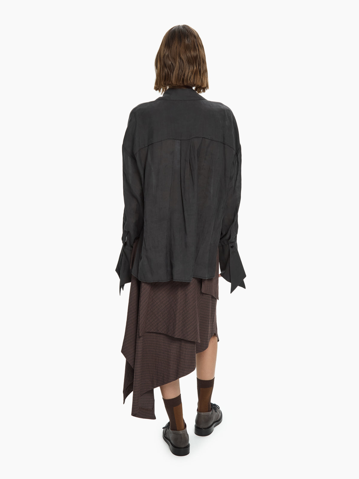 IXOS Camicia con polsini svasati NERO