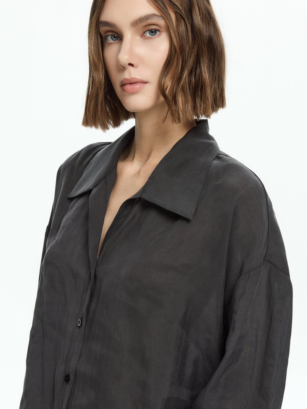 IXOS Camicia con polsini svasati NERO