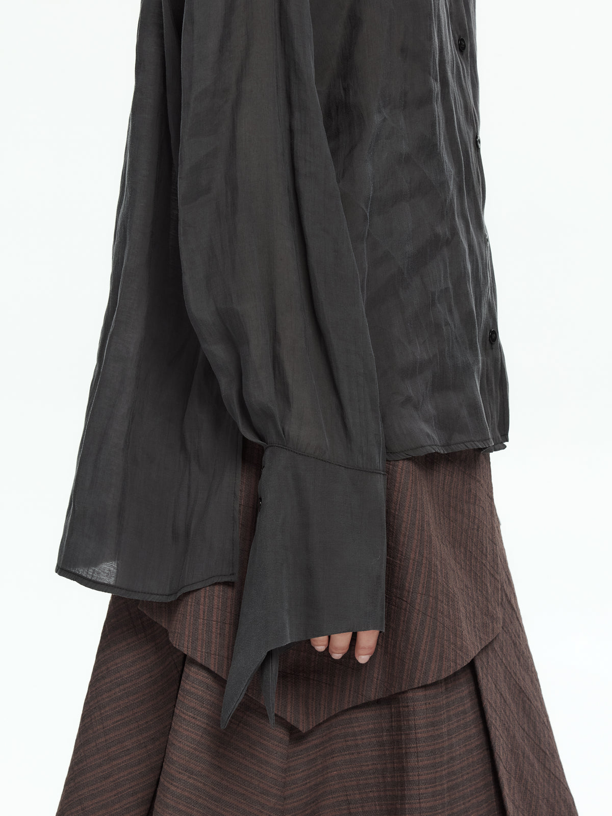 IXOS Camicia con polsini svasati NERO