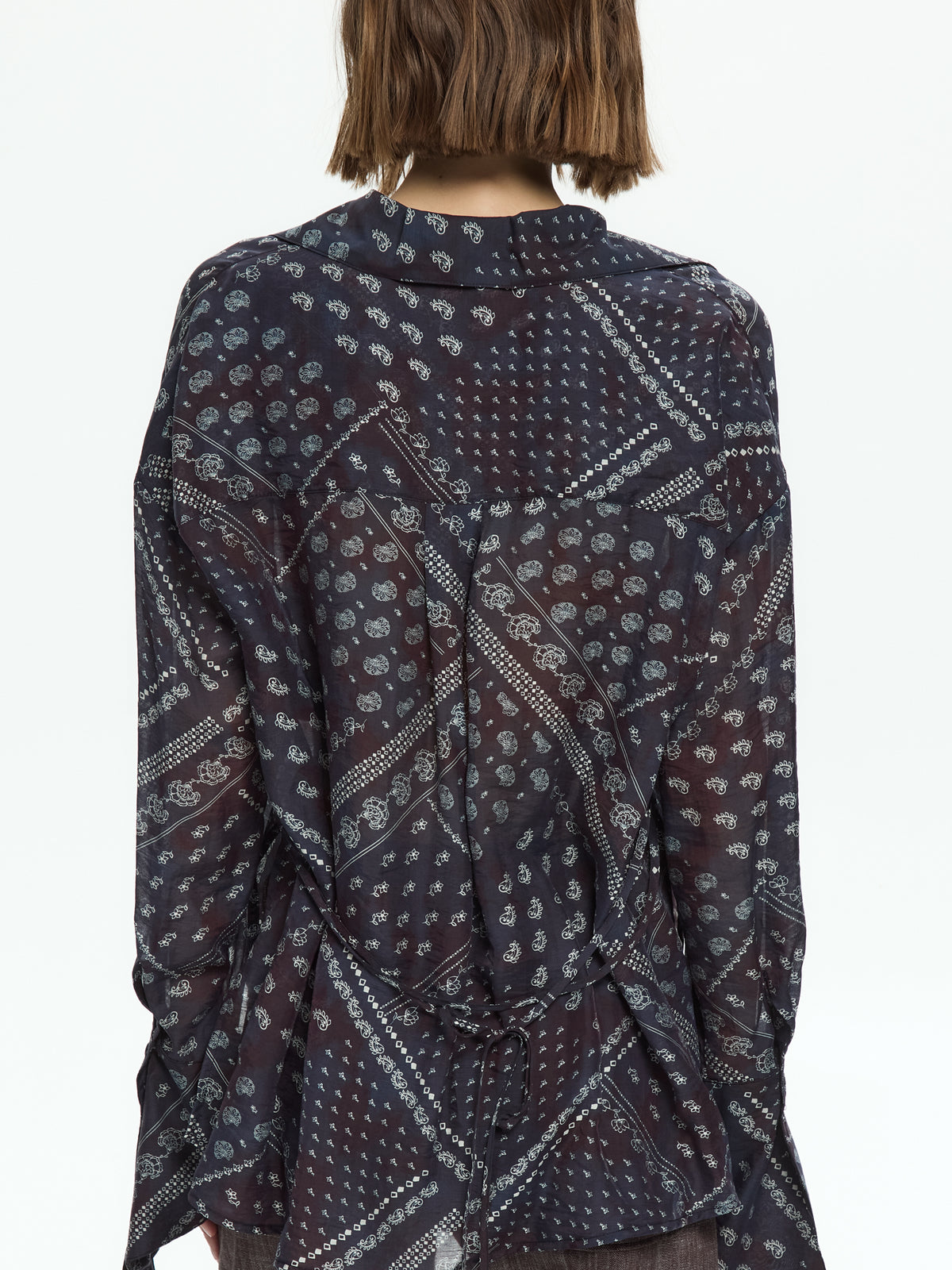 IXOS Camicia stampa foulard BLU