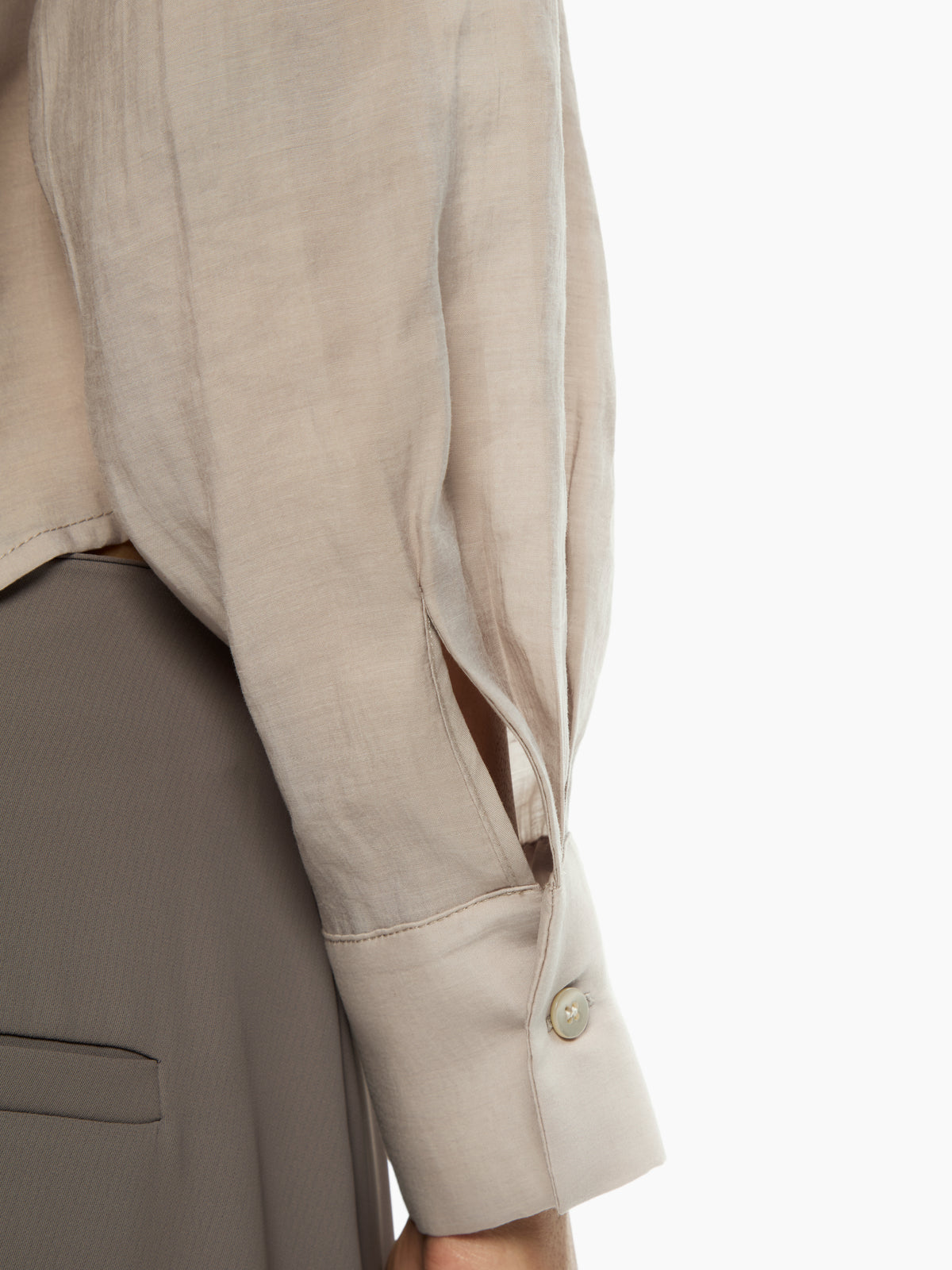 IXOS Camicia cropped con collo a rever VIOLA