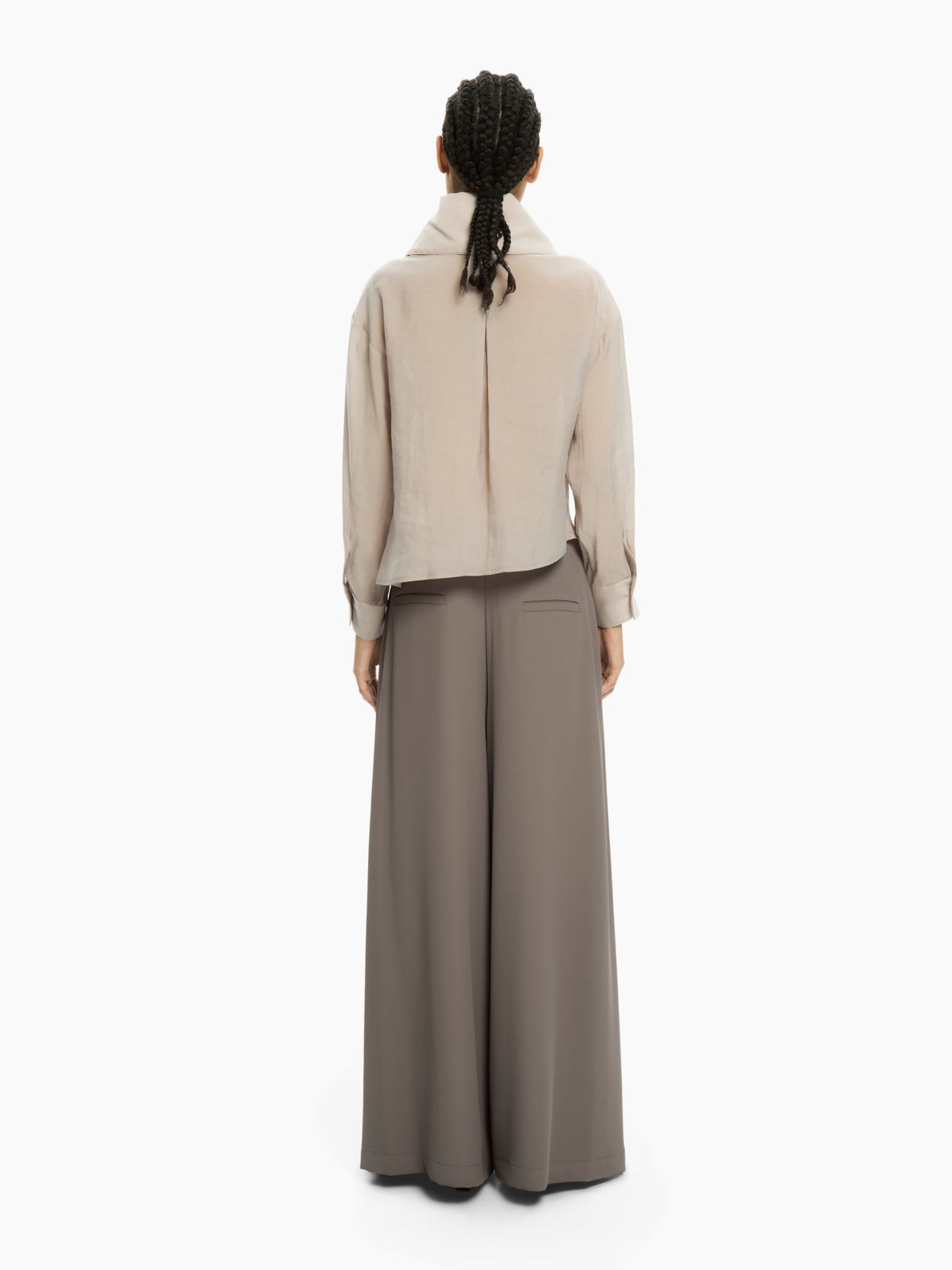 IXOS Camicia cropped con collo a rever VIOLA