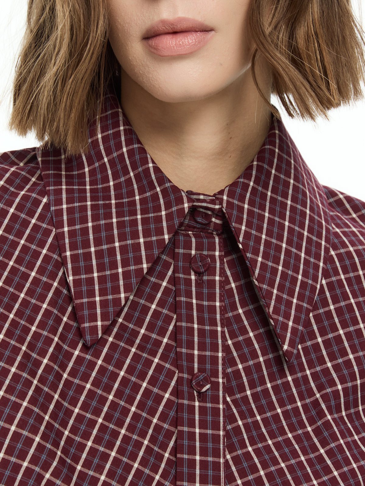 IXOS Camicia con dettagli asimmetrici BORDEAUX