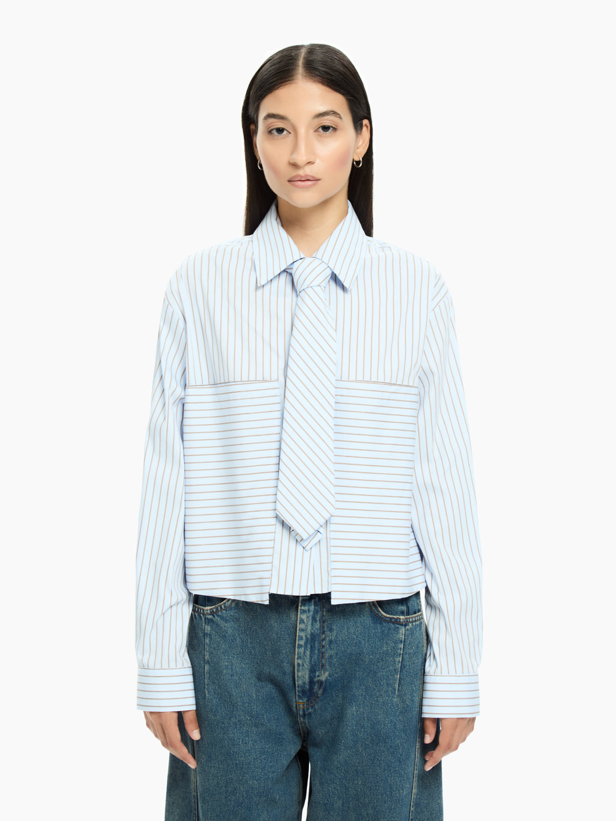 IXOS Camicia con cravatta CELESTE