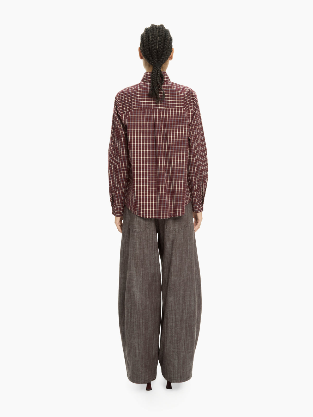 IXOS Camicia con pannello drappeggiato BORDEAUX