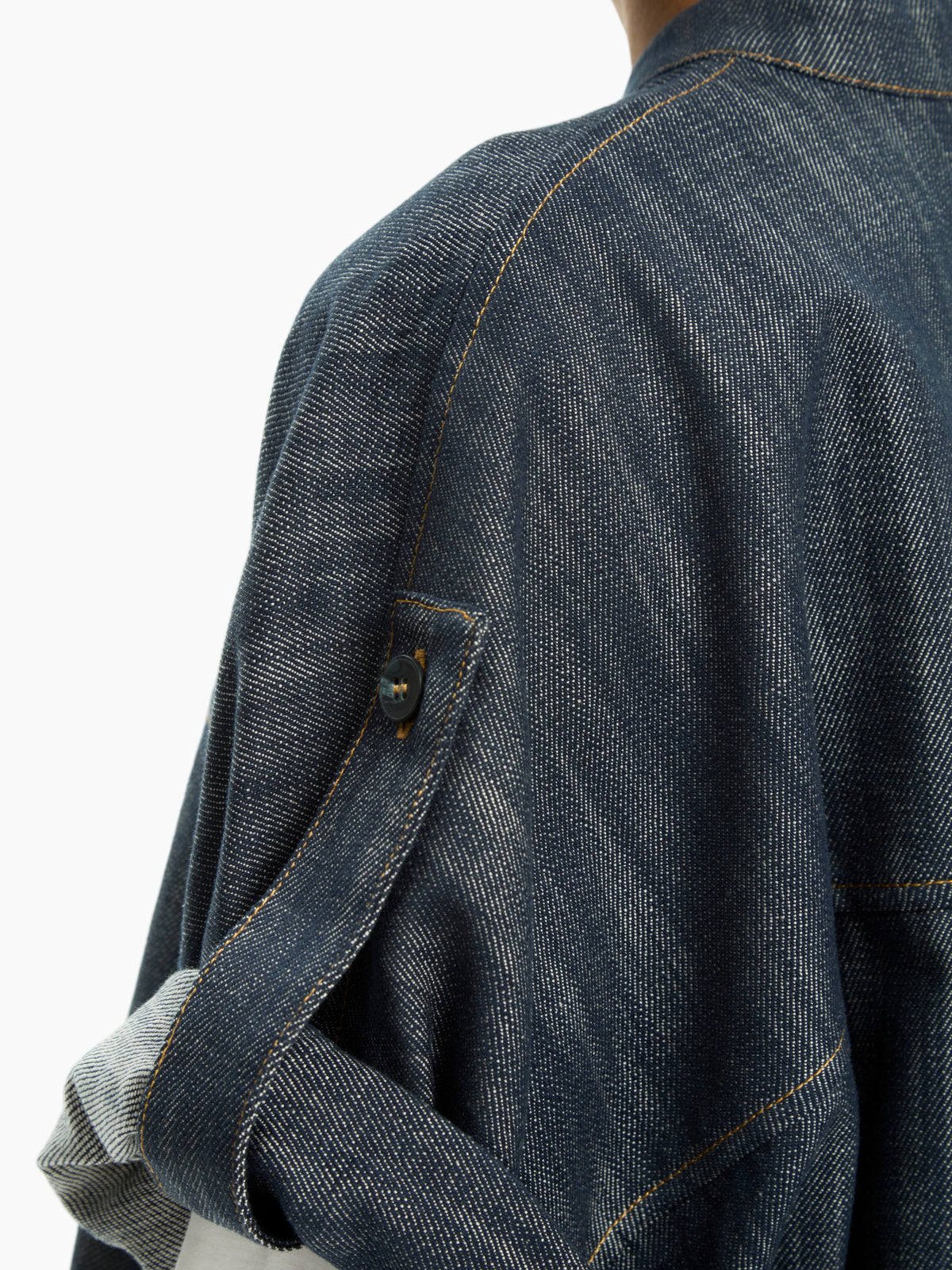 IXOS Camicia in denim con maniche regolabili BLU