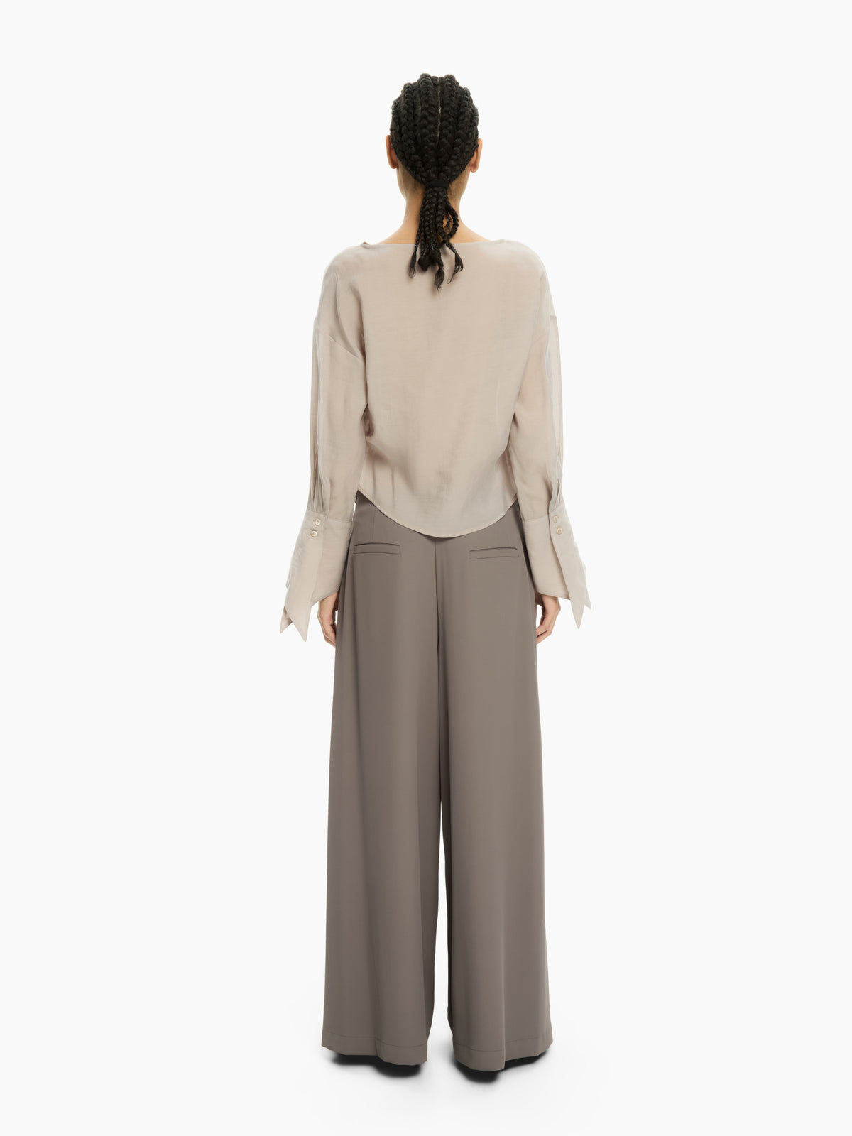 IXOS Camicia asimmetrica con polsini svasati VIOLA