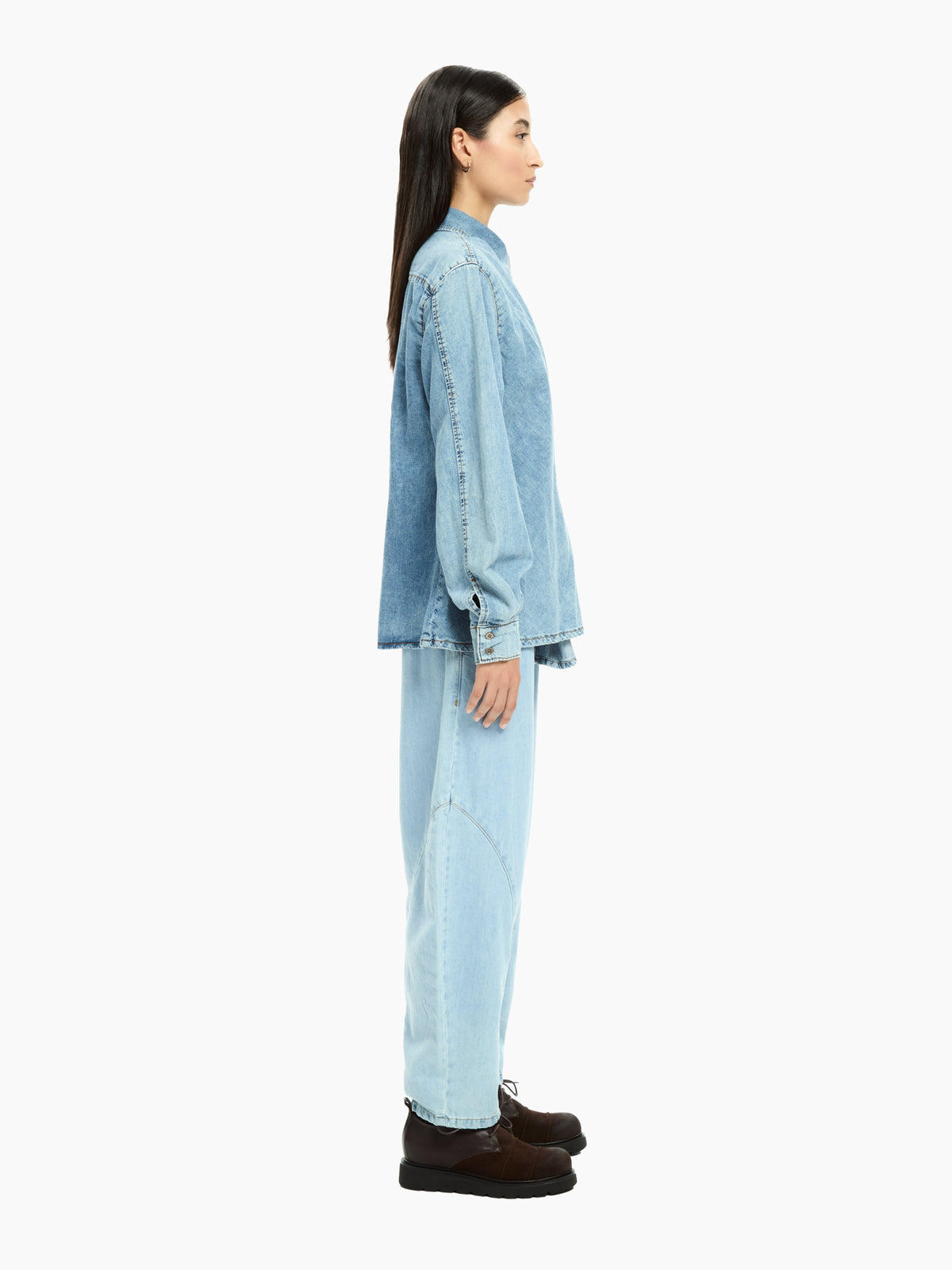IXOS Camicia incrociata con fibbia CELESTE
