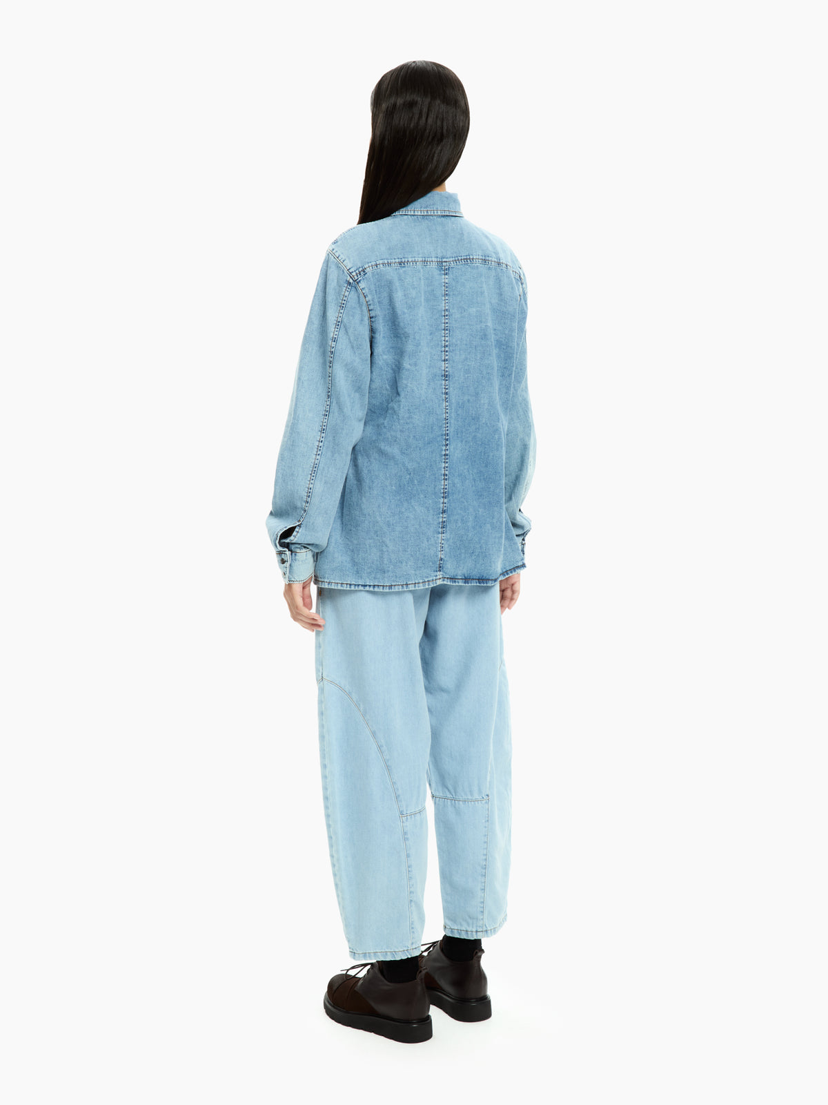 IXOS Camicia incrociata con fibbia CELESTE