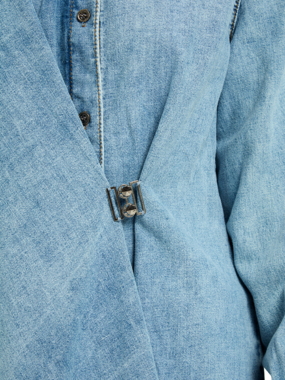 IXOS Camicia incrociata con fibbia CELESTE