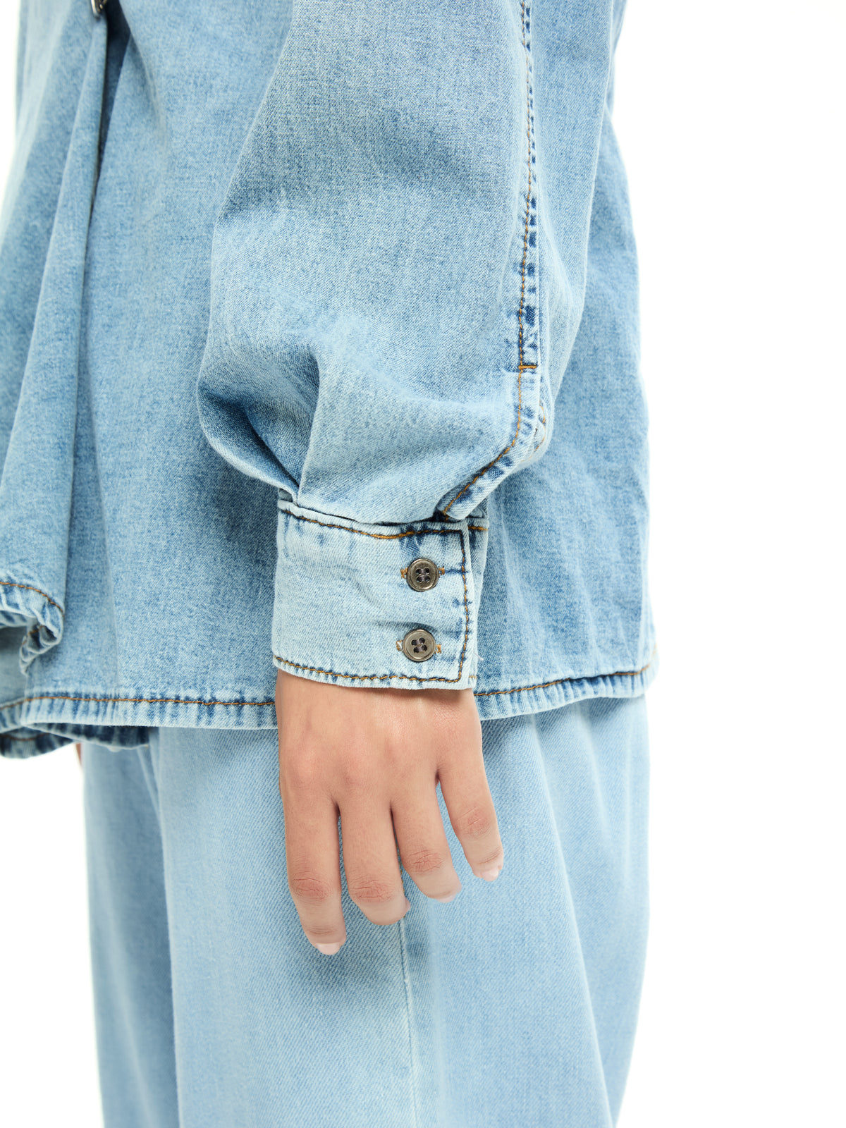 IXOS Camicia incrociata con fibbia CELESTE
