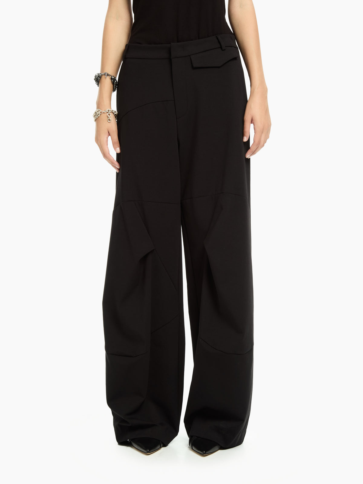 IXOS Pantaloni palazzo  NERO