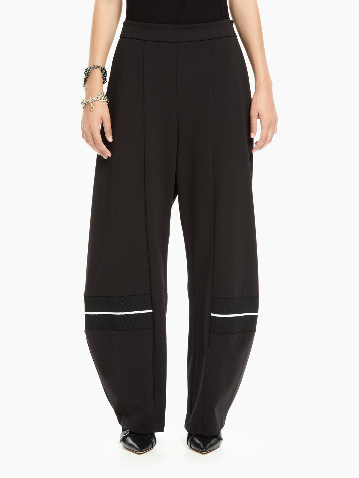 IXOS Pantaloni ampi con dettagli a contrasto NERO
