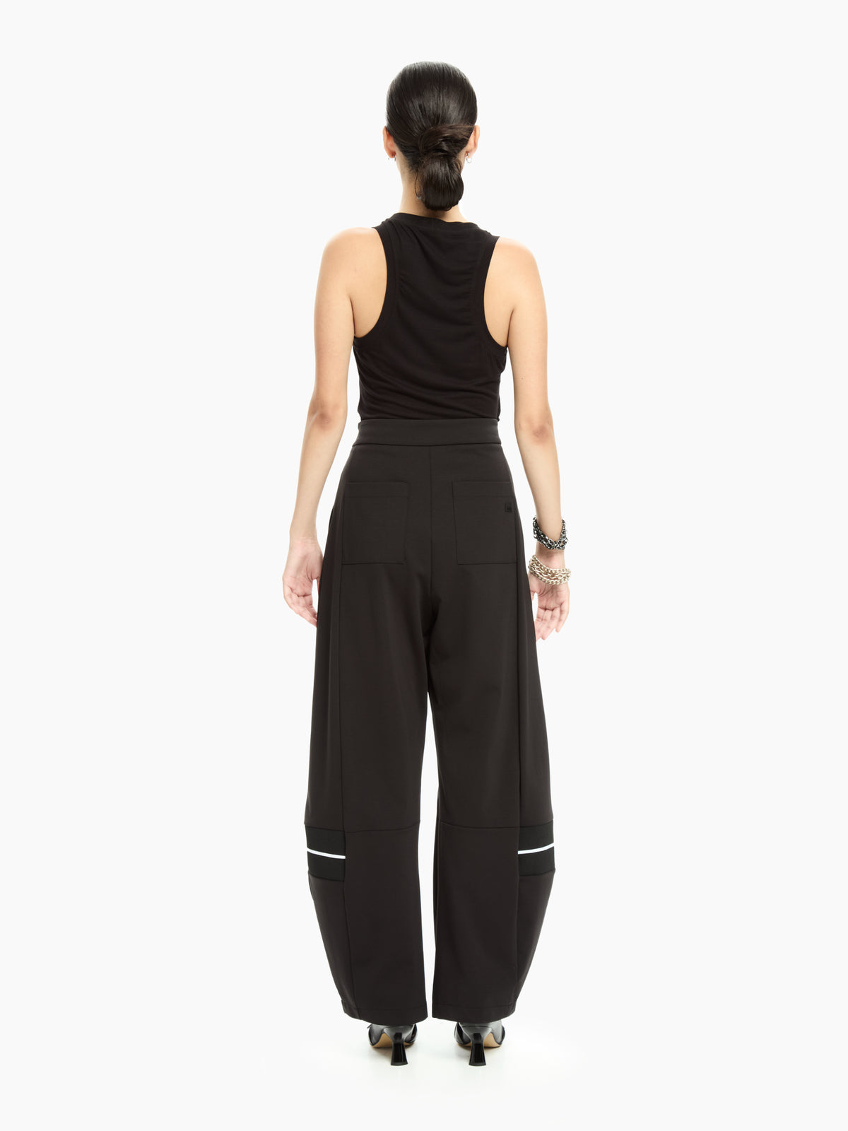 IXOS Pantaloni ampi con dettagli a contrasto NERO