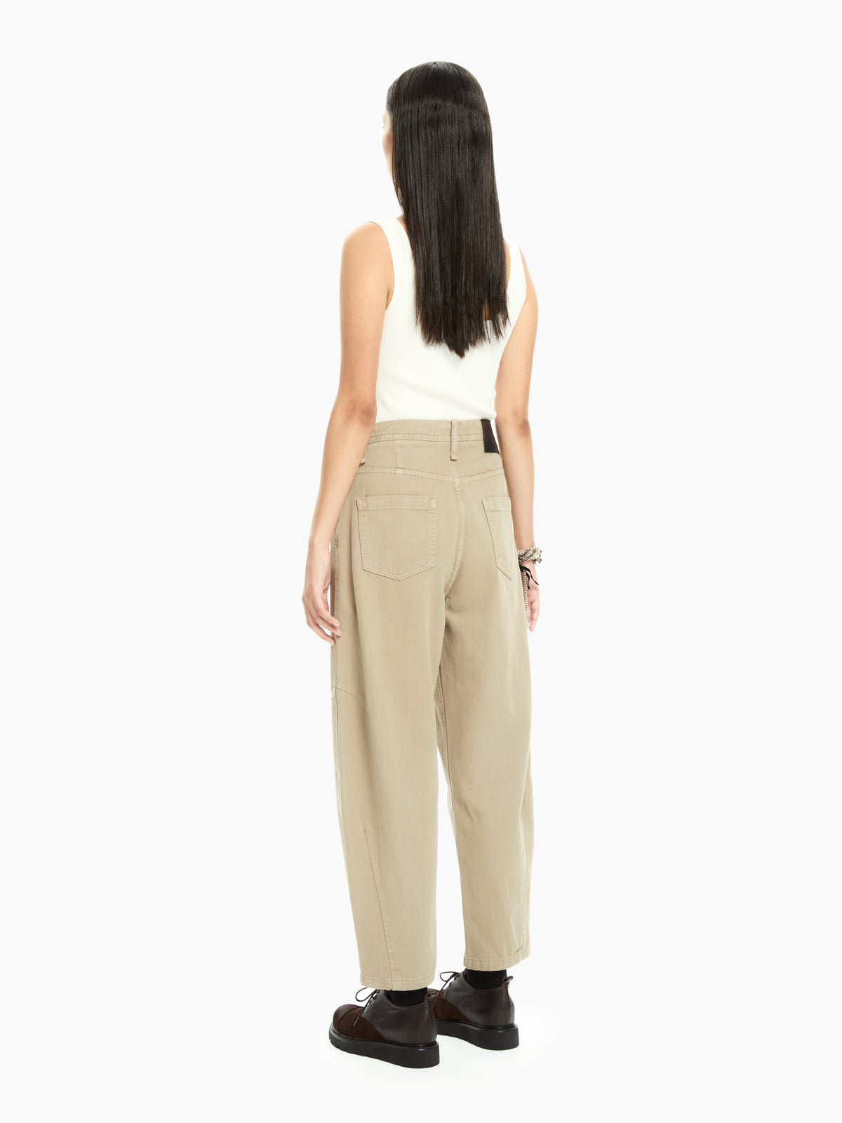 IXOS Pantaloni con cuciture sagomate MARRONE